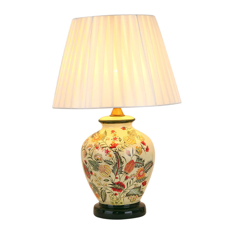 Modern Creative Warm Ceramic Cylindrical 1-Light Table Lamp Lumendat