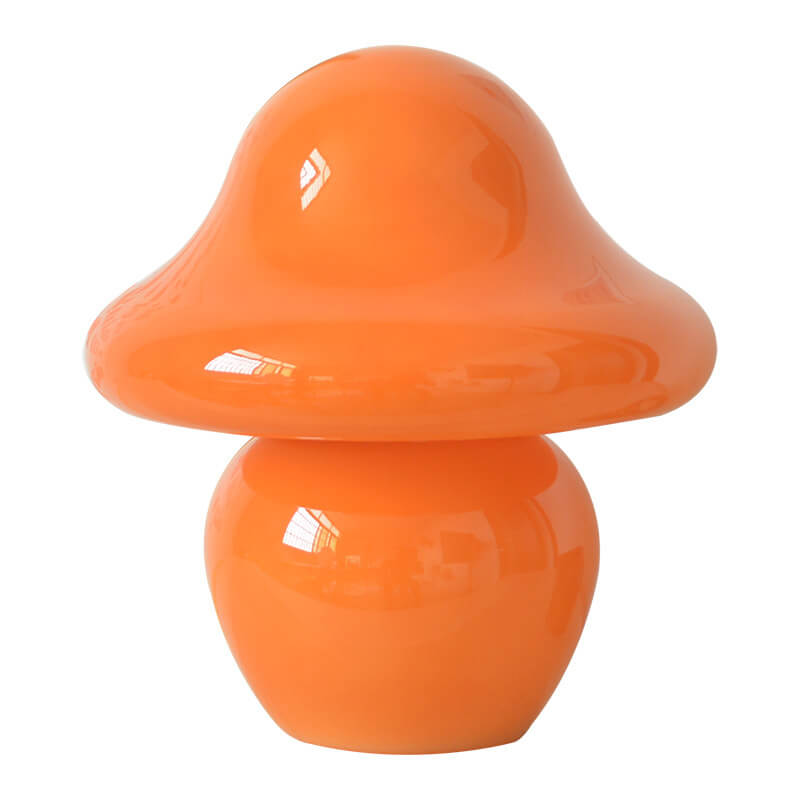 Modern Decorative Mushroom Striped Glass 1-Light Table Lamp Lumendat