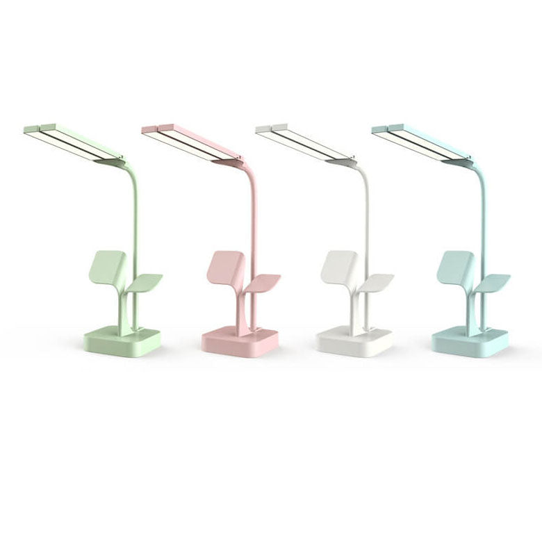 Lumendat Modern Folding Dual Lamp Plug-In Station Table Lamp Lumendat