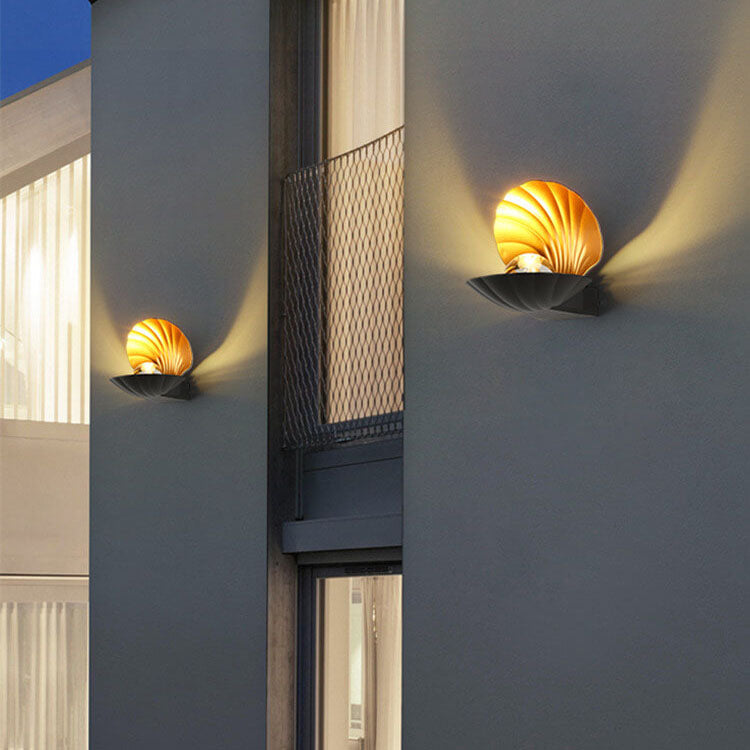 Outdoor Waterproof Creative Shell Aluminum LED Wall Sconce Lamp Lumendat