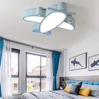 Lumendat Cartoon Creative Luminous Aircraft Design LED Flush Mount Ceiling Light Lumendat