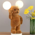 Lumendat Cartoon Creative Bear Khaki Resin Acrylic LED Table Lamp Lumendat