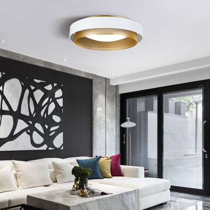 Nordic Minimalist Post-modern Creative Flush Mount Ceiling Lamp BulbSquare