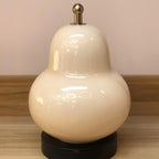 Traditional French Cream Pear Shape LED Rechargeable Touch Table Lamp For Bedroom Lumendat
