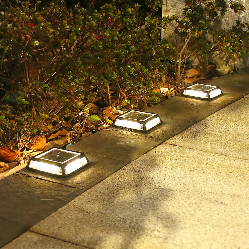 Modern Square Waterproof Solar LED Outdoor Garden Balcony Street Light Lumendat
