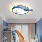 Lumendat Cartoon Creative Dolphin Circle LED Kids Flush Mount Ceiling Light Lumendat