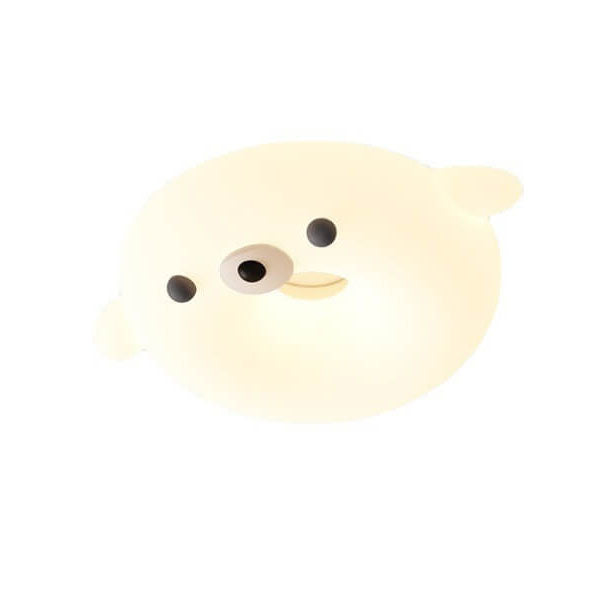 Lumendat Adorable Cream Style Cartoon Seal LED Kids Flush Mount Ceiling Light Lumendat