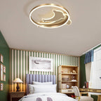 Lumendat Modern Creative Golden Dolphin Iron LED Flush Mount Ceiling Light Lumendat