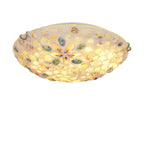 Contemporary Scandinavian Round Shell Iron Glass 2/3/4 Light Flush Mount Ceiling Light For Living Room Lumendat