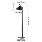 Contemporary Nordic Round Macaron Metal 1-Light Standing Floor Lamp For Living Room Lumendat
