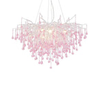 Modern Luxury Crystal Glass Aluminum Branch Water Drop 6/8/10/14 Chandeliers for Dining Room Lumendat