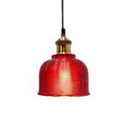 Vintage Textured Lattice Glass 1-light Pendant Light Lumendat