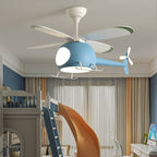 Lumendat Simple Cartoon Aircraft LED Downrods Ceiling Fan Light Lumendat