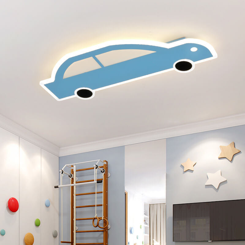 Lumendat Cartoon Creative Car Shape Iron LED Flush Mount Ceiling Light Lumendat