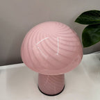 Modern Minimalist Mushroom Glass 1-Light Table Lamp Lumendat