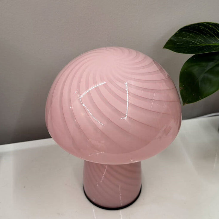 Modern Minimalist Mushroom Glass 1-Light Table Lamp Lumendat
