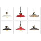 Industrial Iron Multicolor Bowl 1-light Pendant Light BulbSquare