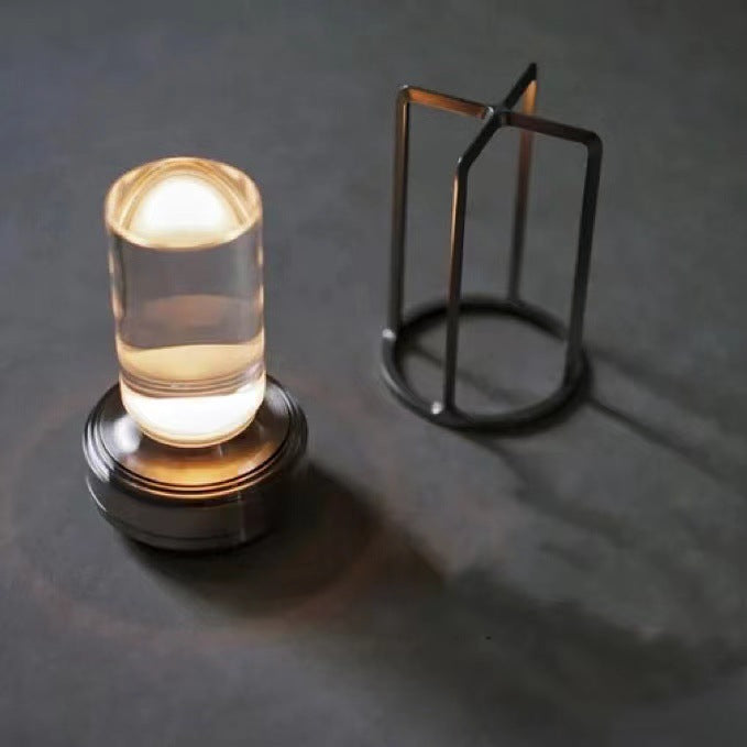 Nordic Vintage Aluminum Acrylic USB Rechargeable Night Light Table Lamp Lumendat