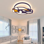 Lumendat Contemporary Creative Iron Acrylic Cartoon Sports Car LED Kids Flush Mount Ceiling Light For Bedroom Lumendat