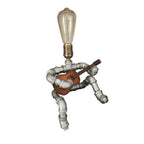Industrial Plumbing Guitar Robot 1-Light Table Lamp Lumendat