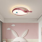 Lumendat Cartoon Creative Dolphin Circle LED Kids Flush Mount Ceiling Light Lumendat