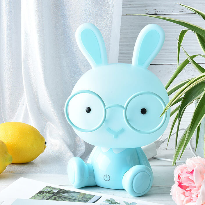 Creative Cartoon Rabbit with Glasses USB LED Night Light Table Lamp Lumendat