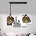 Modern Creative 3d Colorful Fireworks Glass Dome 2/3 Light Island Light Chandelier Lumendat