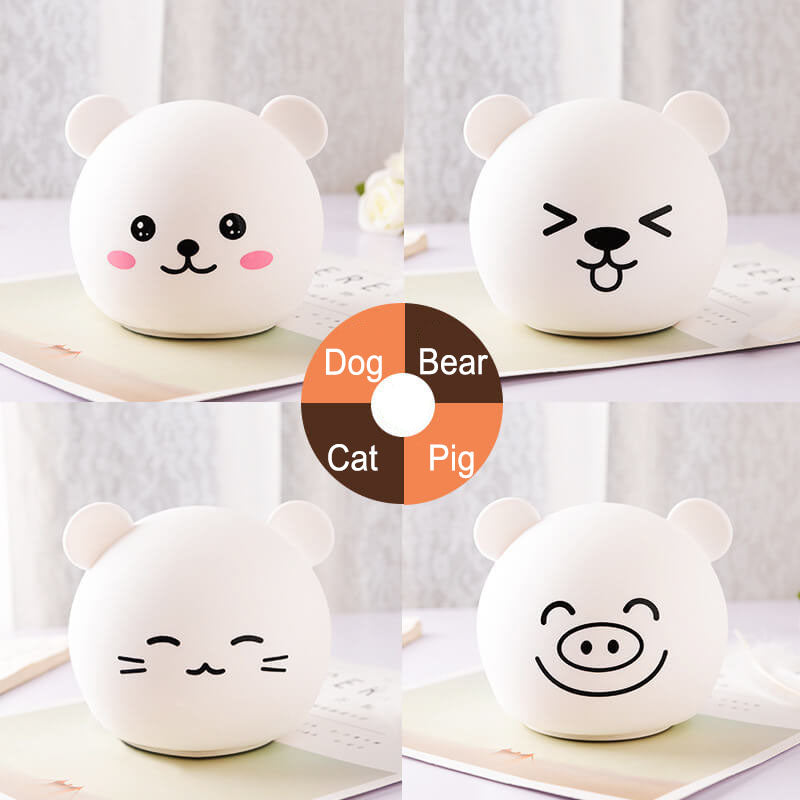Lumendat Cartoon Animal Colorful Silicone LED Night Light Table Lamp Lumendat