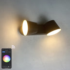 Contemporary Industrial Aluminum Double-Headed Adjustable Spotlight LED Waterproof Wall Sconce Lamp For Outdoor Patio Lumendat