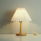Vintage Pleated Umbrella-shaped LED Table Lamp Lumendat