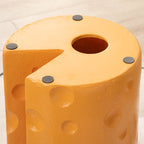 Lumendat Contemporary Creative Kids Round Cylinder Cheese Resin Side Table For Bedroom Lumendat