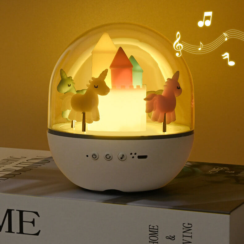 Lumendat Creative Carousel Octavo Bluetooth Kids Night Light Table Lamp Lumendat