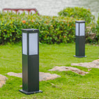 Modern Solar Lawn Square Column Outdoor Waterproof Path Lamp Lumendat