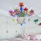 Modern Luxury Crown Iron Glass Crystal 6/8 Light Chandelier for Dining Room BulbSquare