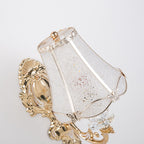 Traditional European Resin Iron Conic Cylinder 1-Light Wall Sconce Lamp For Bedside