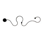 Modern Long Aluminum Snake Shaped 1-Light Curved LED Wall Sconce Lamp