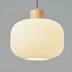 Traditional Japanese Log Solid Wood Strip Glass Jar 1/2/3 Light Island Pendant Light For Living Room Lumendat