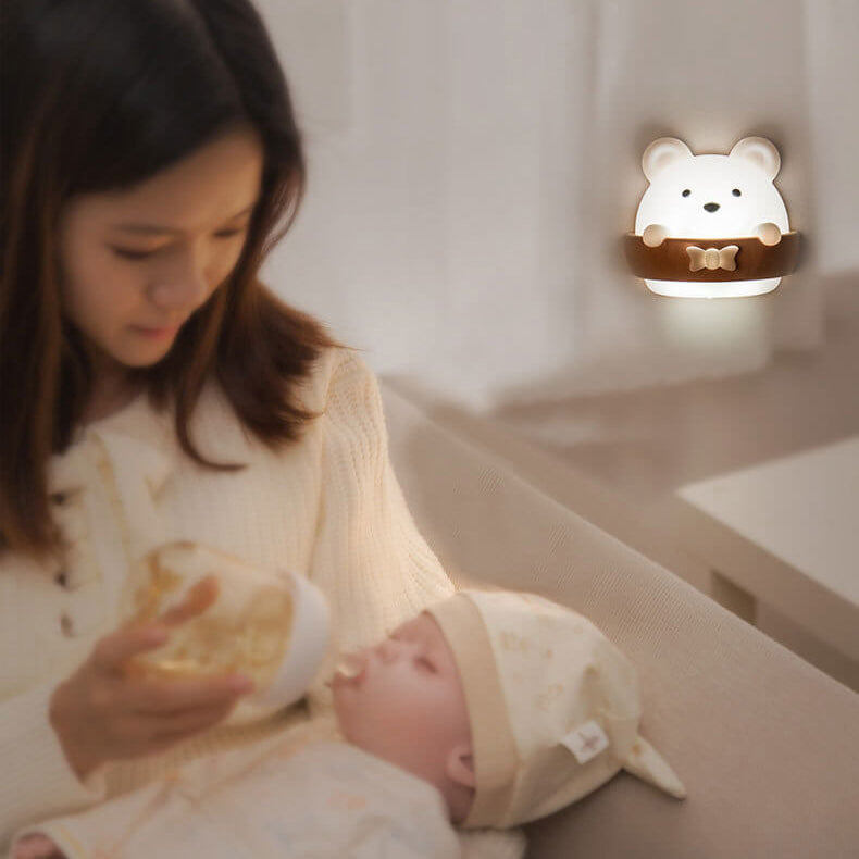 Lumendat Cartoon ABS Creative Bear LED Night Light Wall Sconce Lamp Lumendat