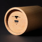 Modern Simple Wooden Cylindrical USB LED Table Lamp Lumendat