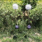 Solar Dandelion Aluminum Wire Globe Light LED Outdoor Waterproof Luminous Garden Insert Ground Landscape Light Lumendat