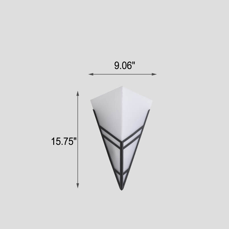 Nordic Creative Iron Triangles Geometry 1-Light Wall Sconce Lamp Lumendat