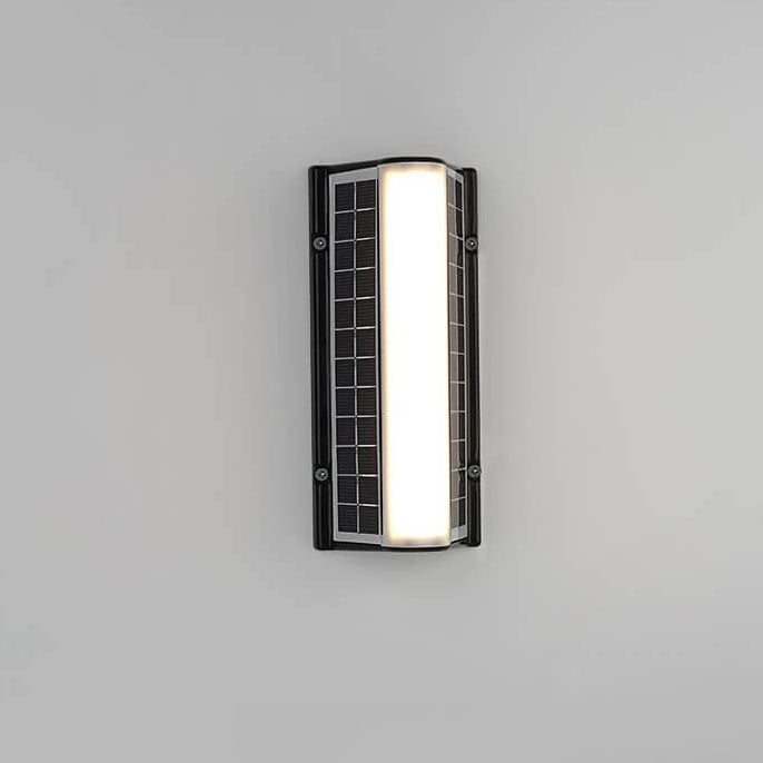 Modern Solar Waterproof Acrylic Long Strip LED Outdoor Wall Sconce Lamp Lumendat