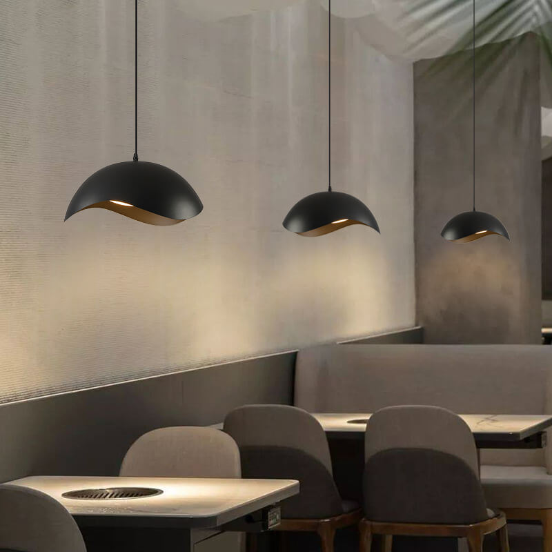 Nordic Minimalist Dome Wave Design LED Pendant Light BulbSquare