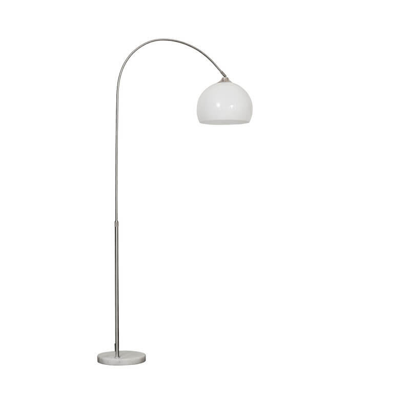 Modern Globe Acrylic Shade Fishing Rod 1-Light Standing Floor Lamp Lumendat