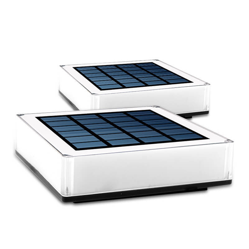 Modern Solar Flat Square Fence Post Waterproof Landscape Light Lumendat