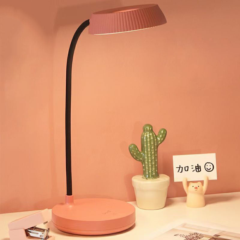 Nordic Minimalist Round Plate LED Touch Eye Protection USB Desk Lamp Lumendat