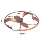 Lumendat Creative Cartoon Butterfly Round LED Flush Mount Ceiling Light Lumendat