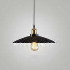 Vintage Industrial Iron Scalloped Shade 1-light Pendant Light Lumendat