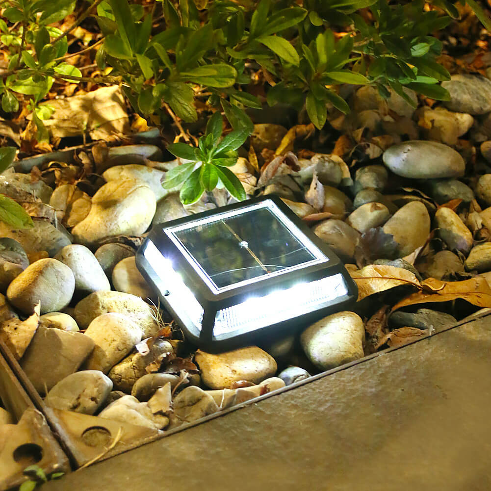 Modern Square Waterproof Solar LED Outdoor Garden Balcony Street Light Lumendat