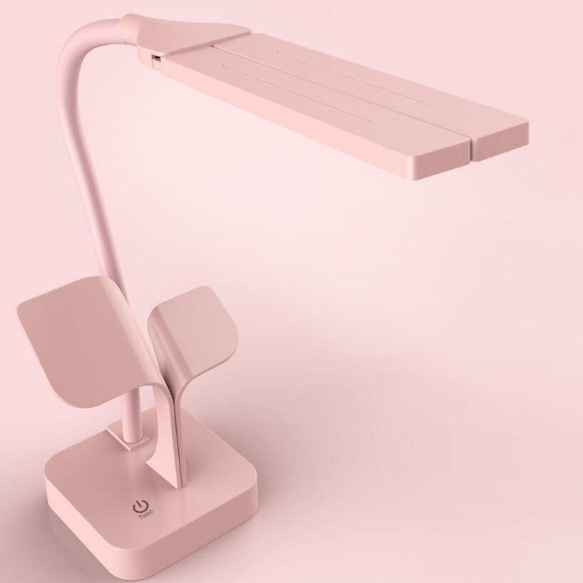 Lumendat Modern Folding Dual Lamp Plug-In Station Table Lamp Lumendat